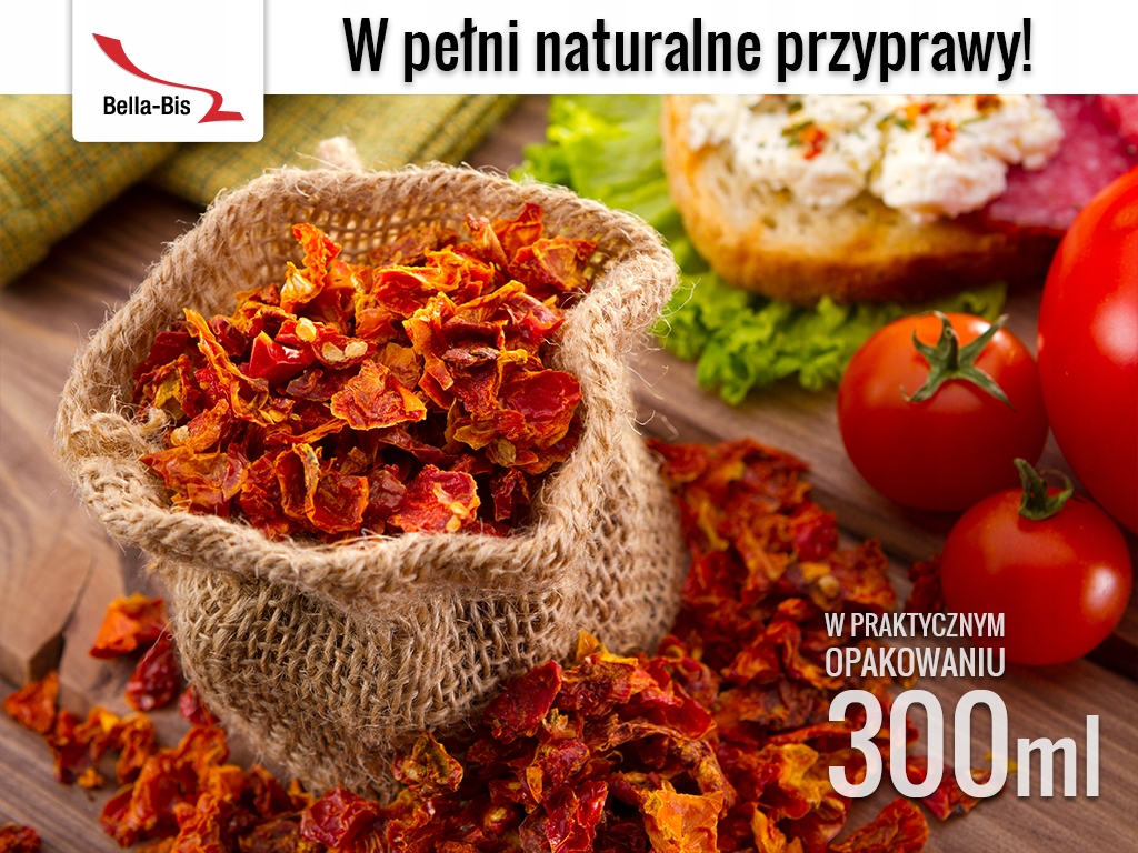 POMIDORY SUSZONE PŁATEK - Słoik 100 g Waga 100 g