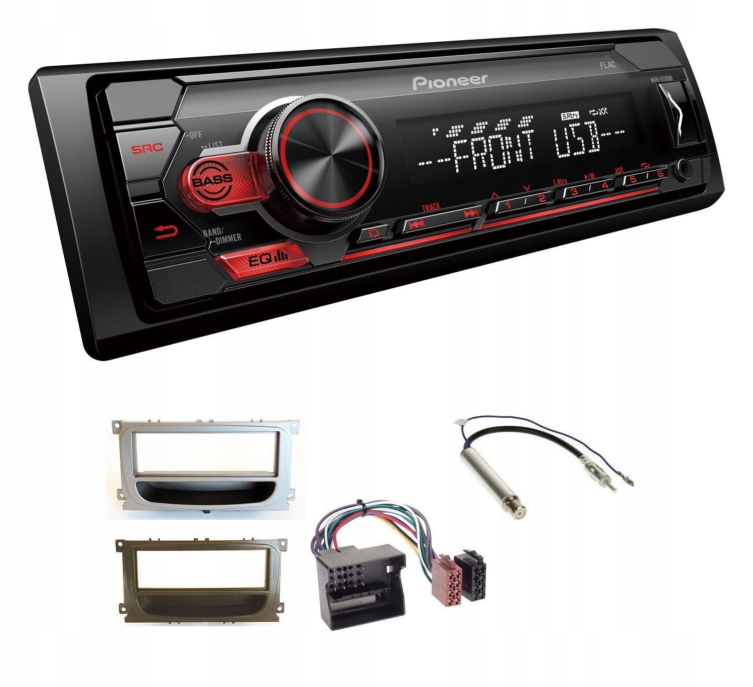 Autorádio Pioneer MVH-S110UB Aux Usb Sd Ford Transit Connect