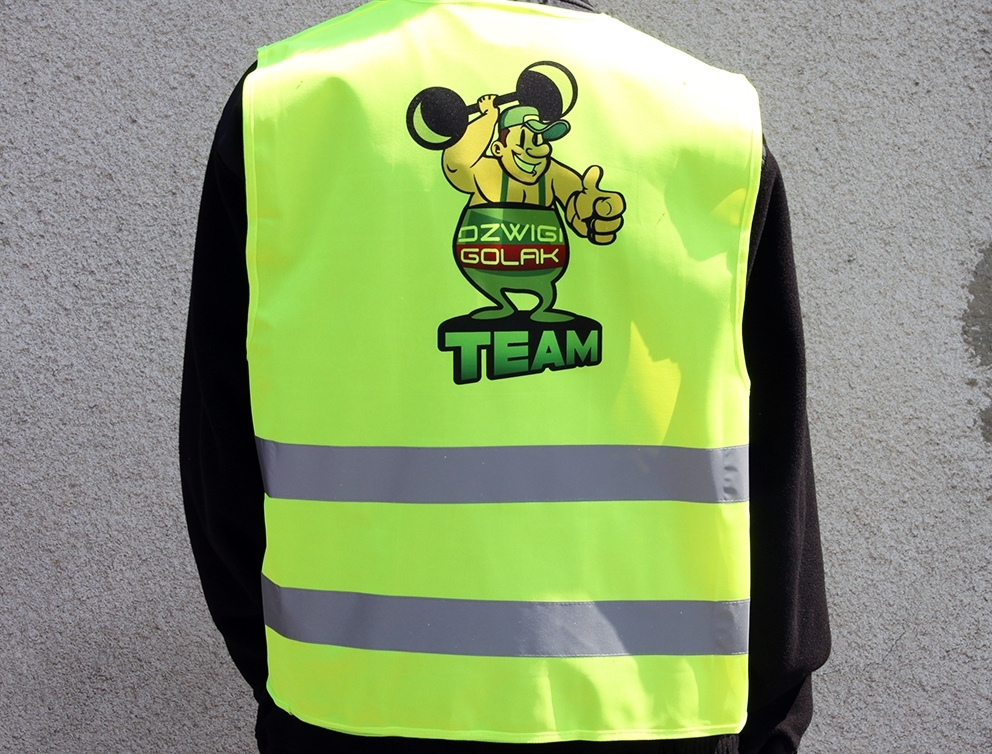 Kamizelka ODBLASKOWA REKLAMOWA + LOGO ODBLASKOWA! Marka Art-Mas