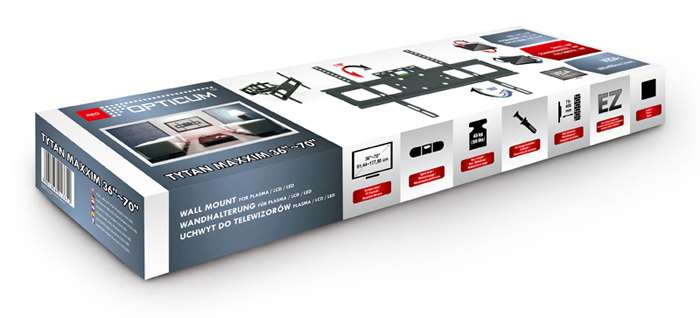 UCHWYT WIESZAK TELEWIZORA LCD LED MAXXIM 36-70cali Marka Opticum