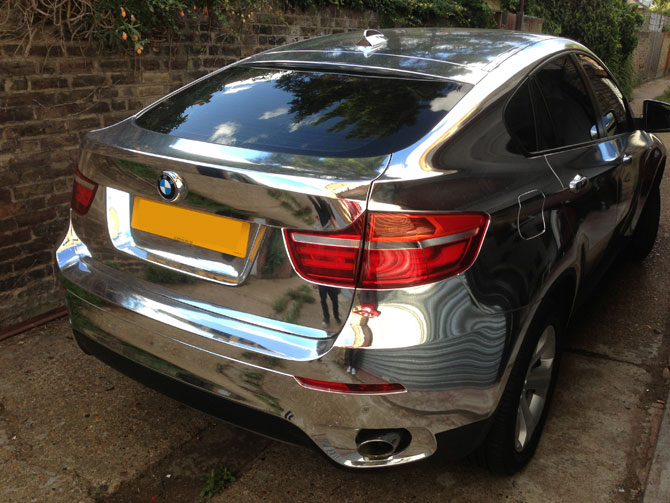 FOLIA CHROM SREBRNA CHROMOWANA 200cm x 152cm Length 200 cm