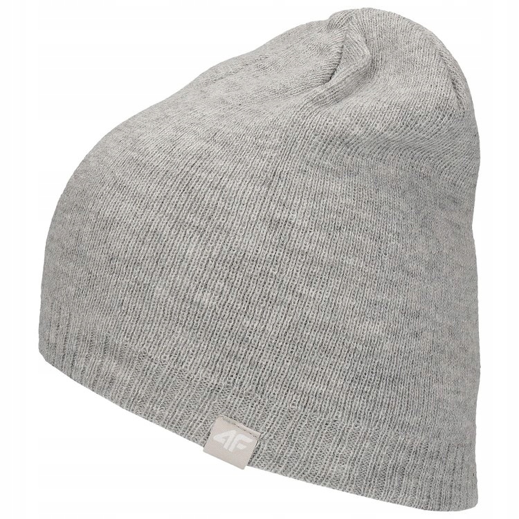 4F ZIMNÁ ČIAPKA BEANIE CAM300 SIVÁ r.S/M