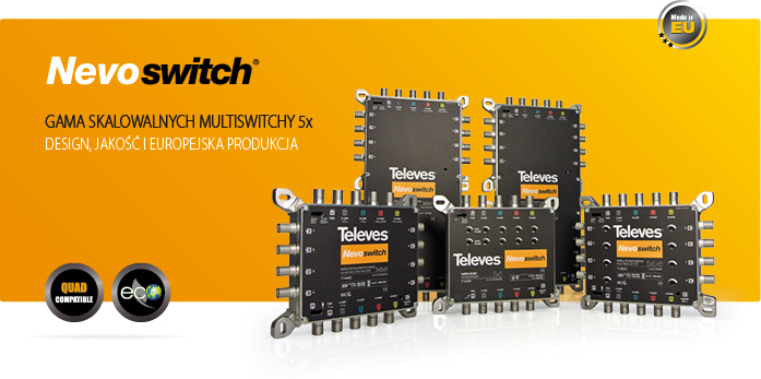 MULTISWITCH KASKADA TELEVES 5x5x6 NEVOSWITCH 7145 Marka Televes