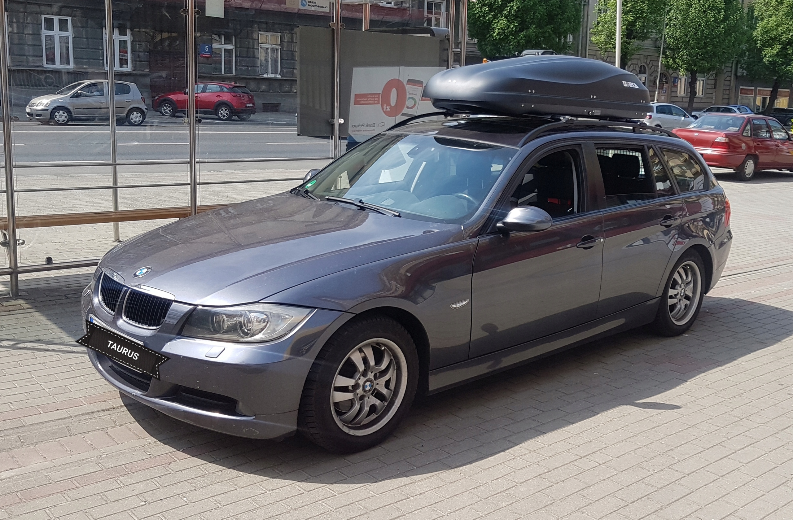 Box Kufer dachowy TAURUS ALTRO 460 czarny boks na dach Wysokość produktu 41 cm