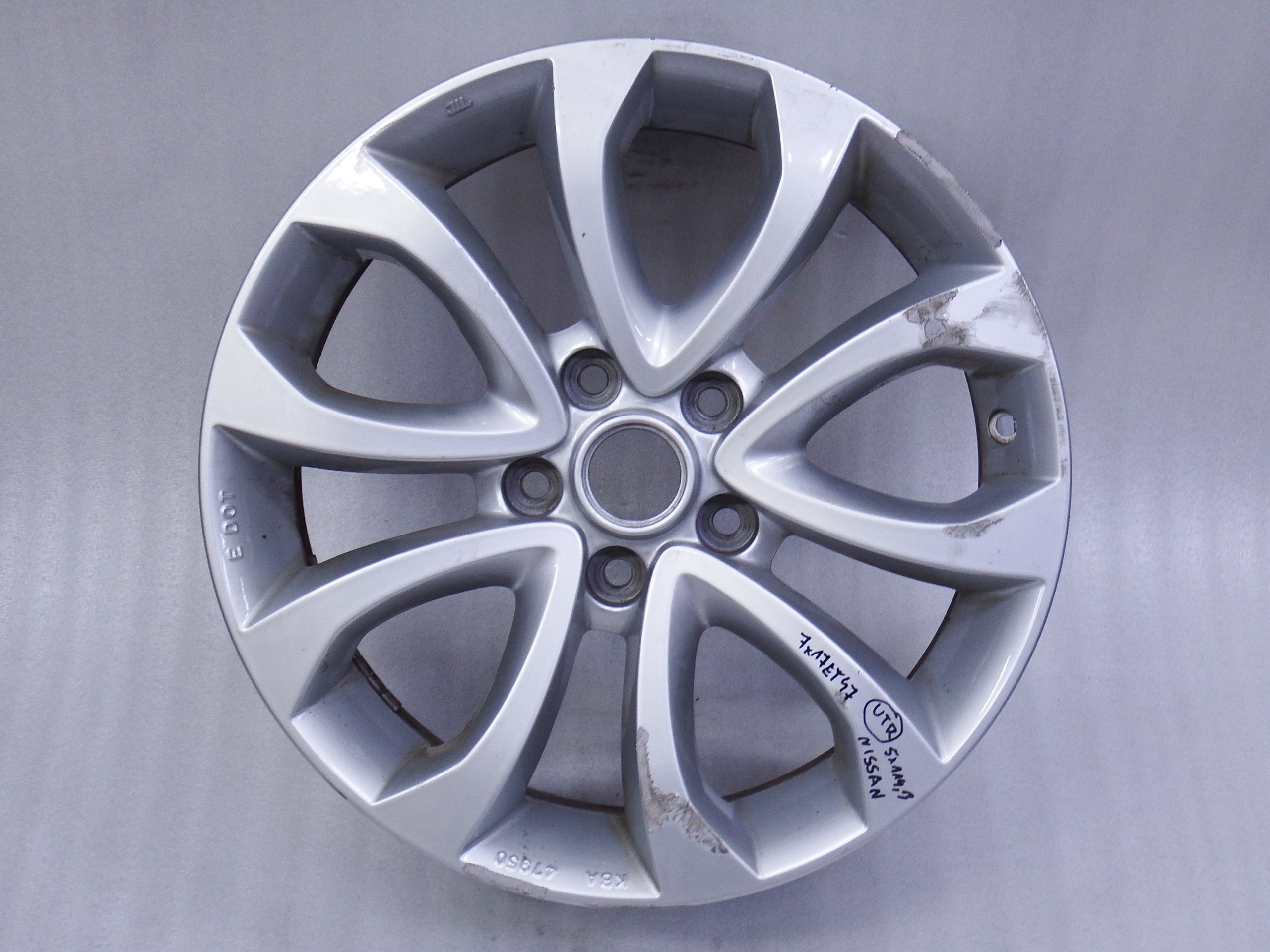 ДИСК NISSAN JUKE ПУЛЬСАР 7x17 Et47 5x114,3 OEM