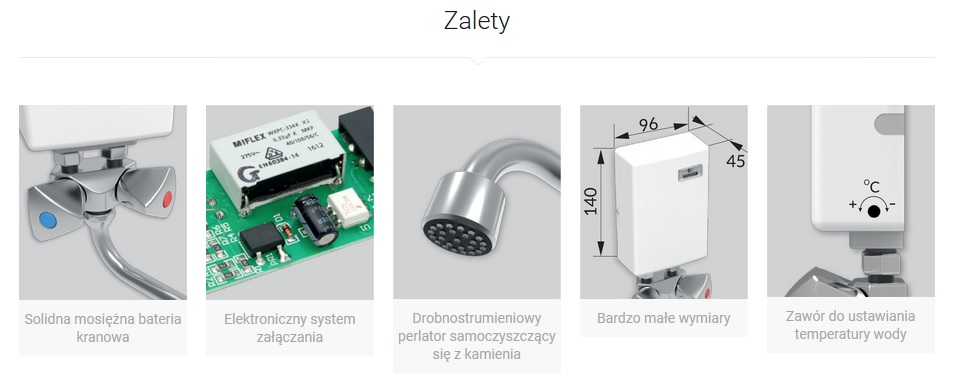 OGRZEWACZ WODY WIJAS PERFECT 4KW Z BATERIĄ METAL Marka Wijas