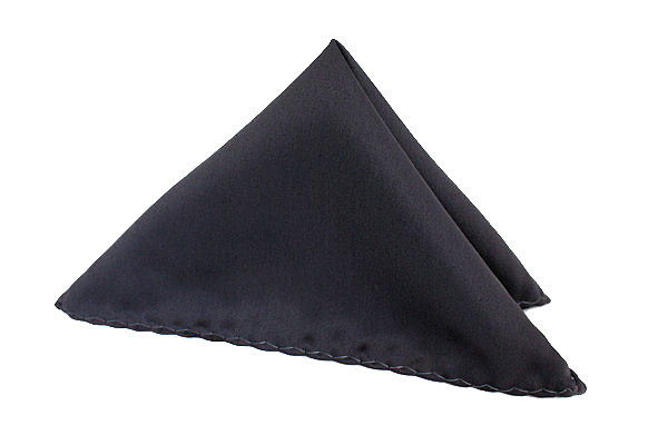 ZESTAW MUCHA i POSZETKA CHUSTECZKA - GRAFITOWY Wzór dominujący bez wzoru