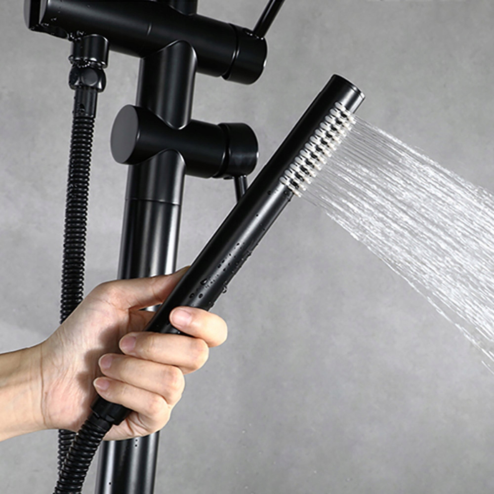 BATERIA WANNOWA PODŁOGOWA STOJĄCA CZARNA ROYAL Rodzaj wylewki Stała