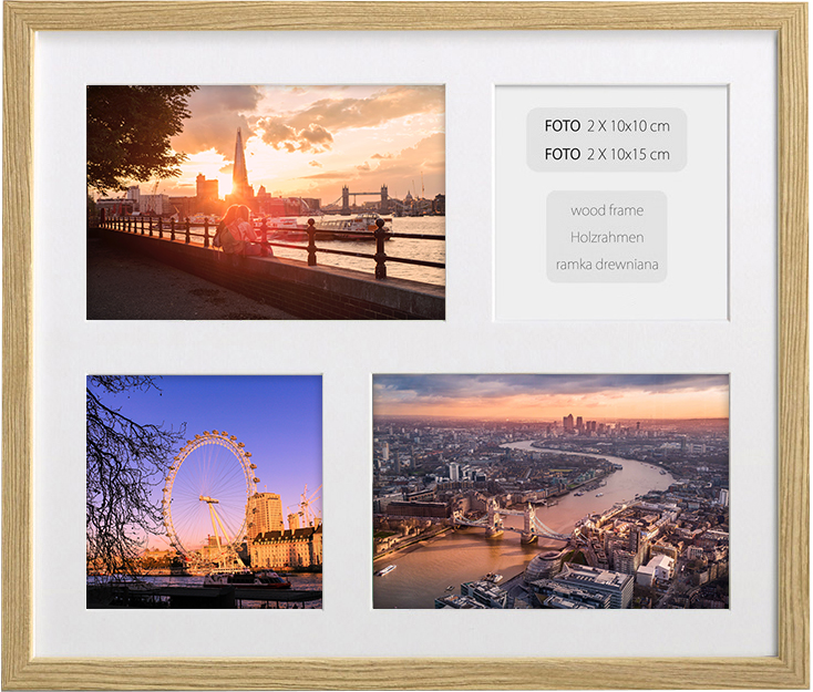 

Foto Galeria Ramka Na 4 Zdjęcia - Rama 26x31 CM