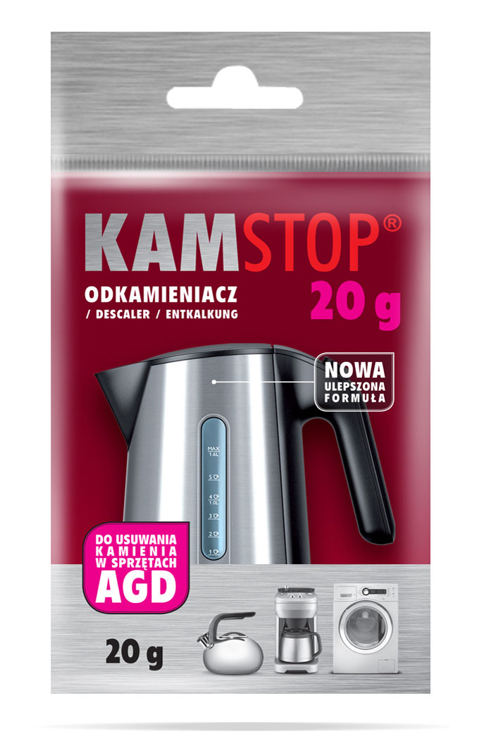 

Odkamieniacz Kamstop- Czajnik Ekspres Pralka 20g