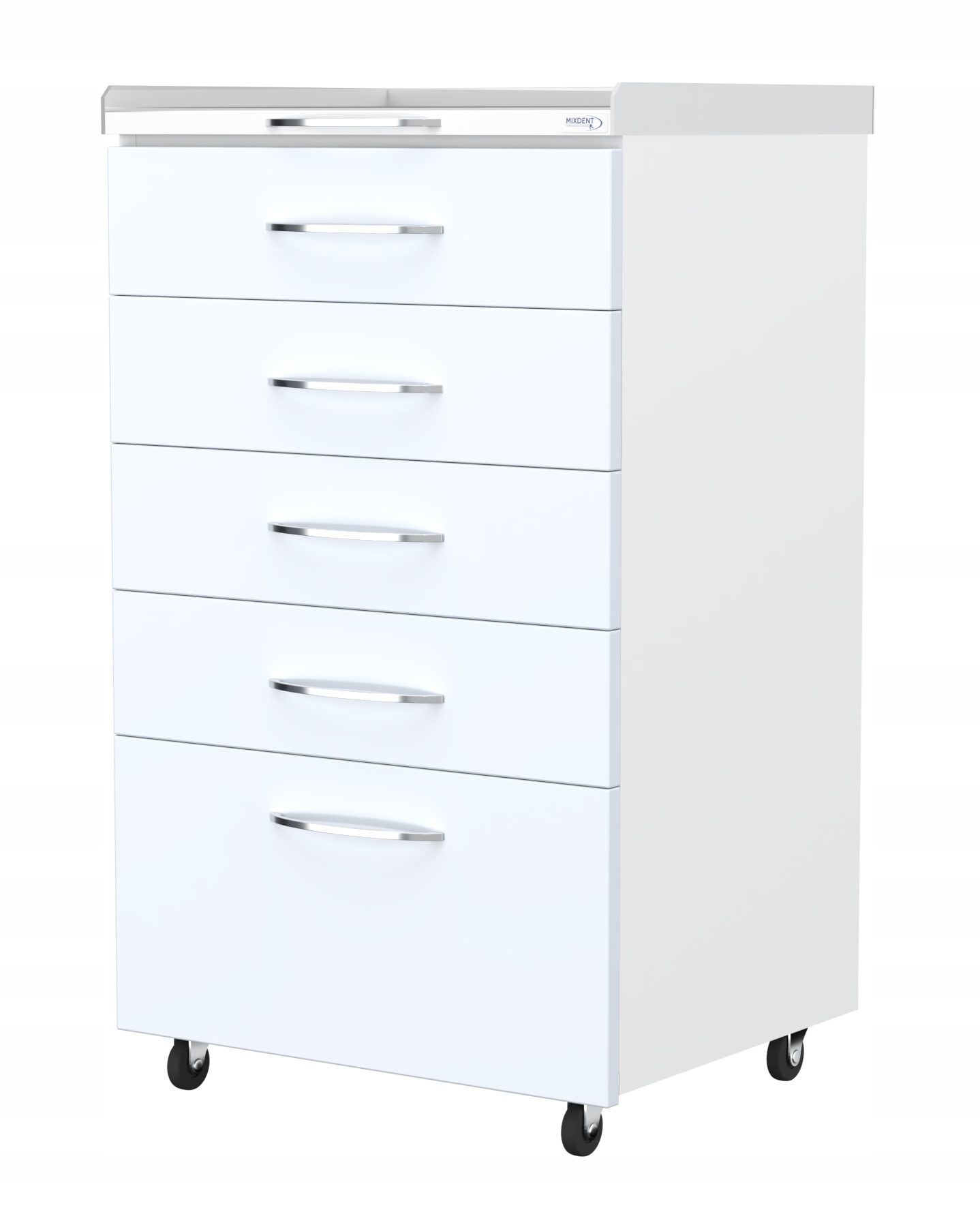 Asystor Stomatologiczny 5 Szufladowy Biały Lakier