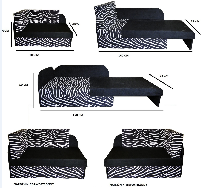 TAPCZANIK DZIECIĘCY KUBUŚ narożnik sowy F1 WZORY Typ sofa (kanapa)