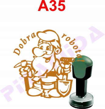 

Pieczątka dla nauczycieli dzieci A35 kołek stempel