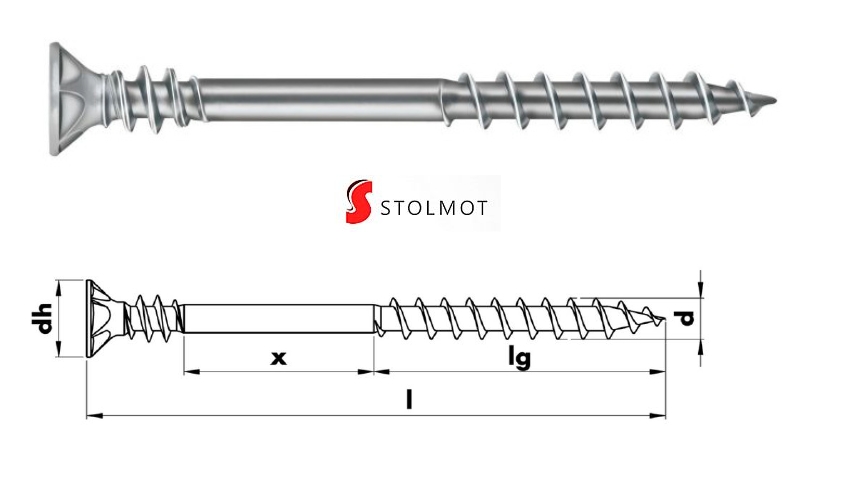 WURTH KONFIRMATY WKRĘTY ASSY PLUS 4x30 500szt+bit Średnica wkręta 4 mm