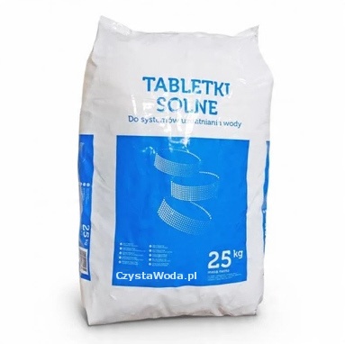 

Sól techniczna tabletkowana do zmiękczaczy - 25 kg