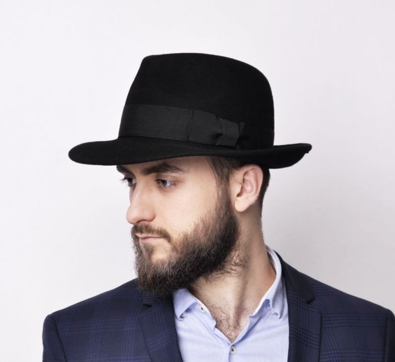 

Kapelusz męski fedora Bogart podszewka rozm. 60