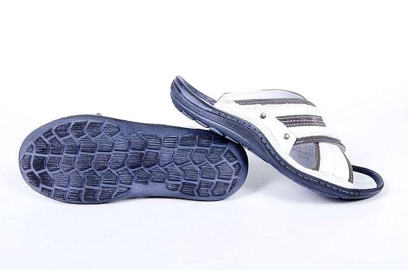 KLAPKI MĘSKIE SKÓRA POLSKIE MedArd 078 BIAŁY /42/ Rozmiar 42