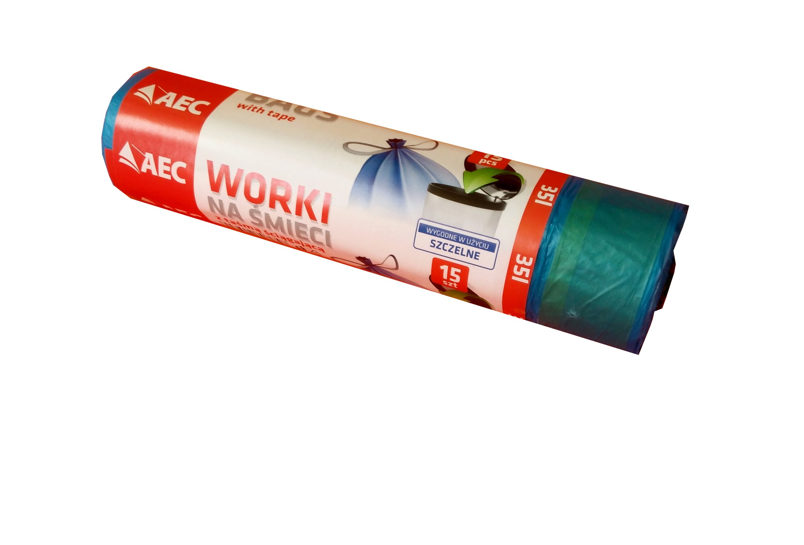 

Worki Na Śmieci Ldpe z Taśmą 35L 15szt
