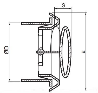 ANEMOSTAT NAWIEWNO-WYWIEWNY KRATKA OKRĄGŁA ABS 125 Marka Vents