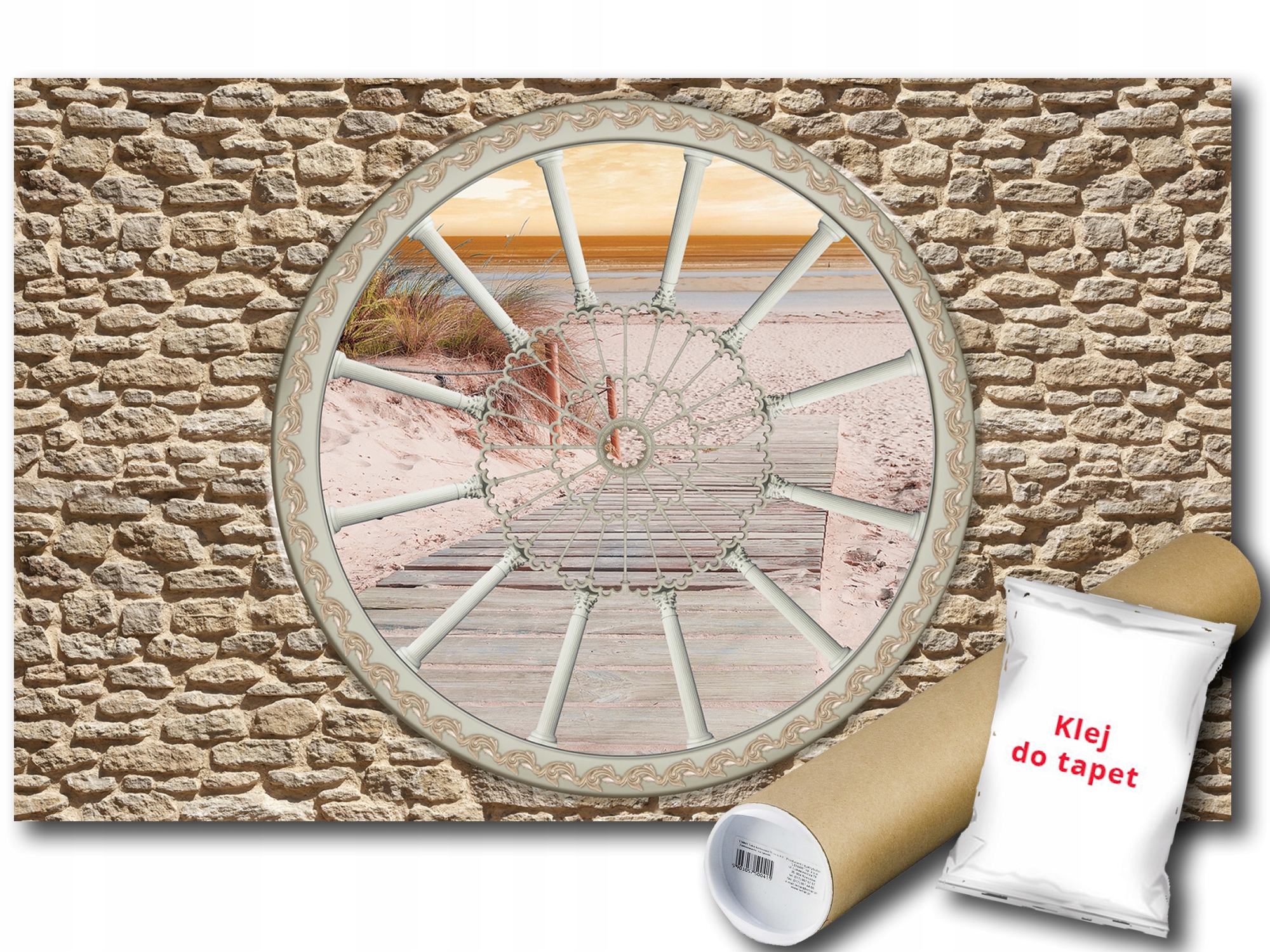 Fototapeta Pohled Okno Pláž 3C V8 368x254 F2097