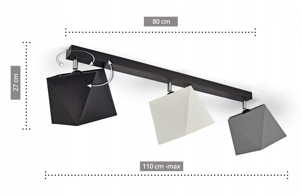 LAMPA WISZĄCA SUFITOWA ŻYRANDOL PLAFON DIAMENT LED Zasilanie sieciowe