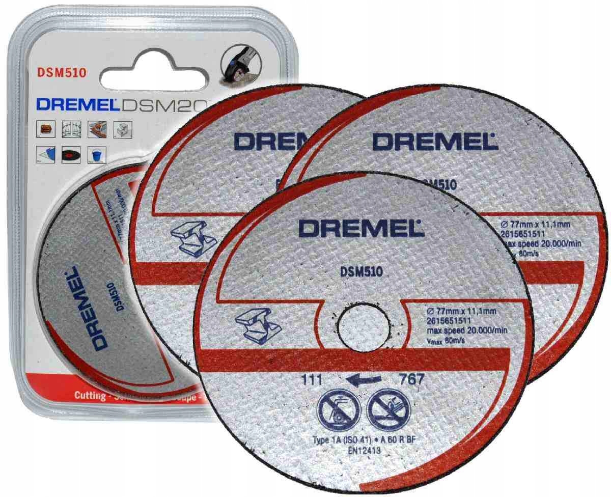 

Tarcze do cięcia metalu plastiku Dsm 510 Dremel 3x
