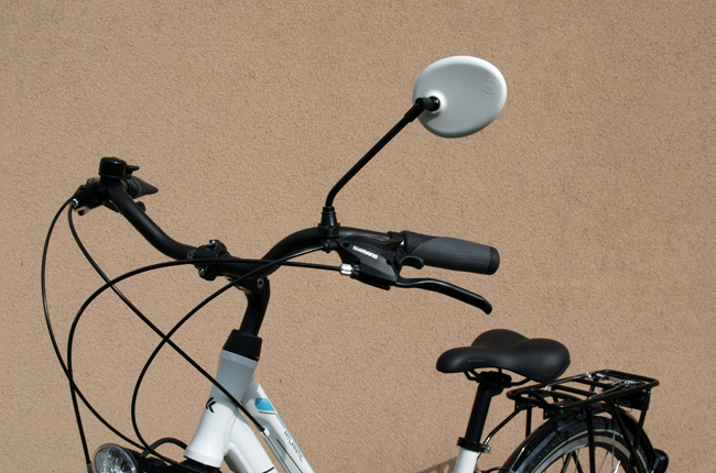 Lusterko rowerowe AJS krótkie ramię 17 cm, czarne Model AJS17