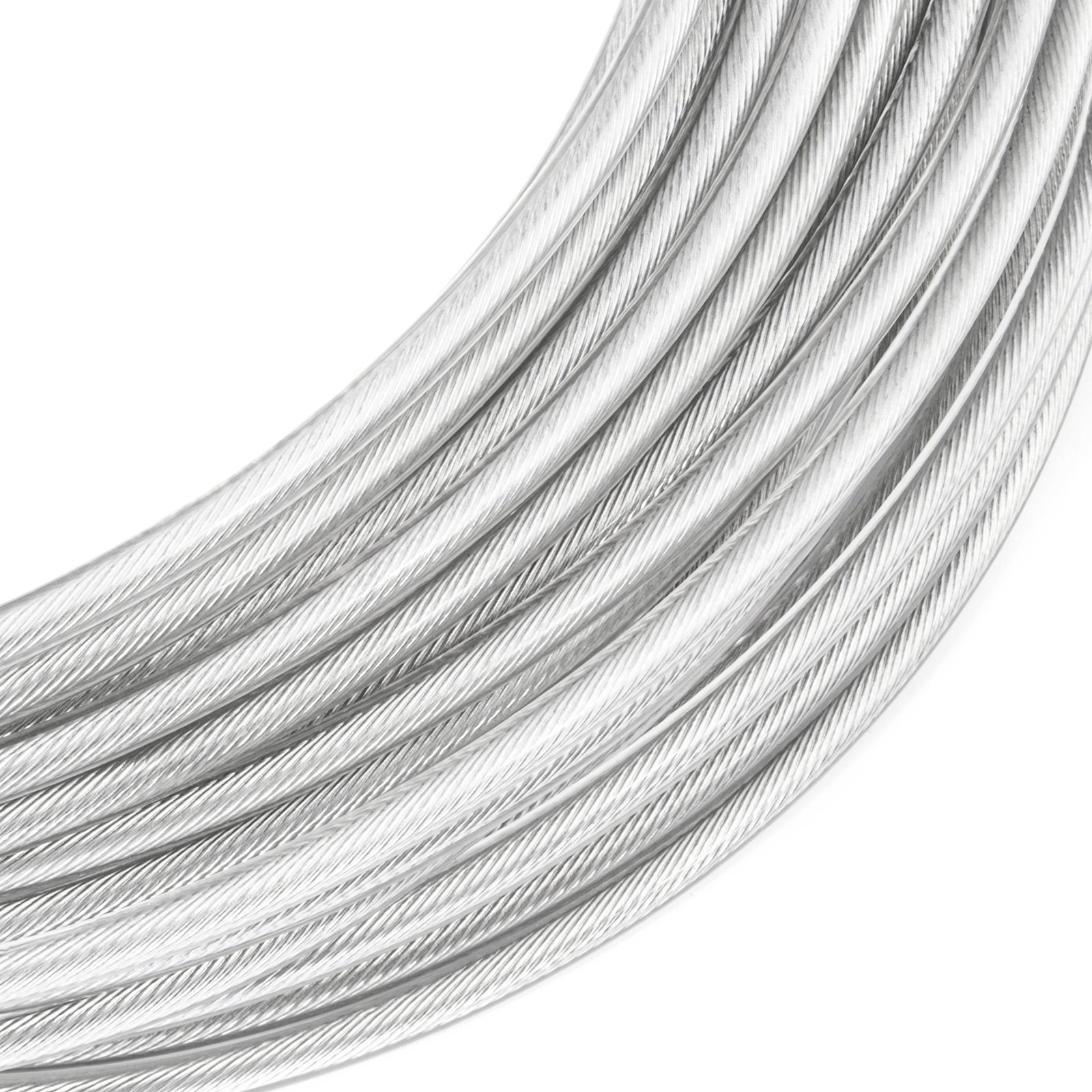 Ocelové lanko v obalu Obal Pvc Nerezová vrstva A4 2/3 mm 150 m