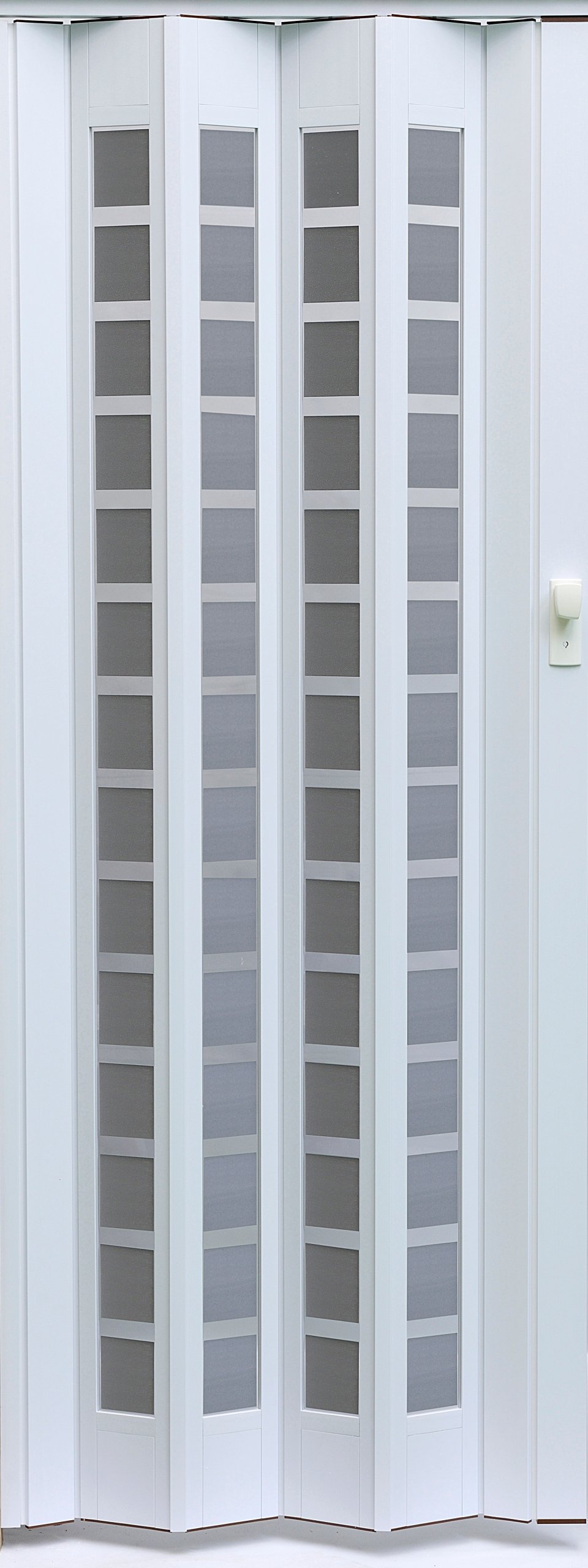 Drzwi Harmonijkowe Vivaldi Silver Square Szerokość 115,6 CM Różne