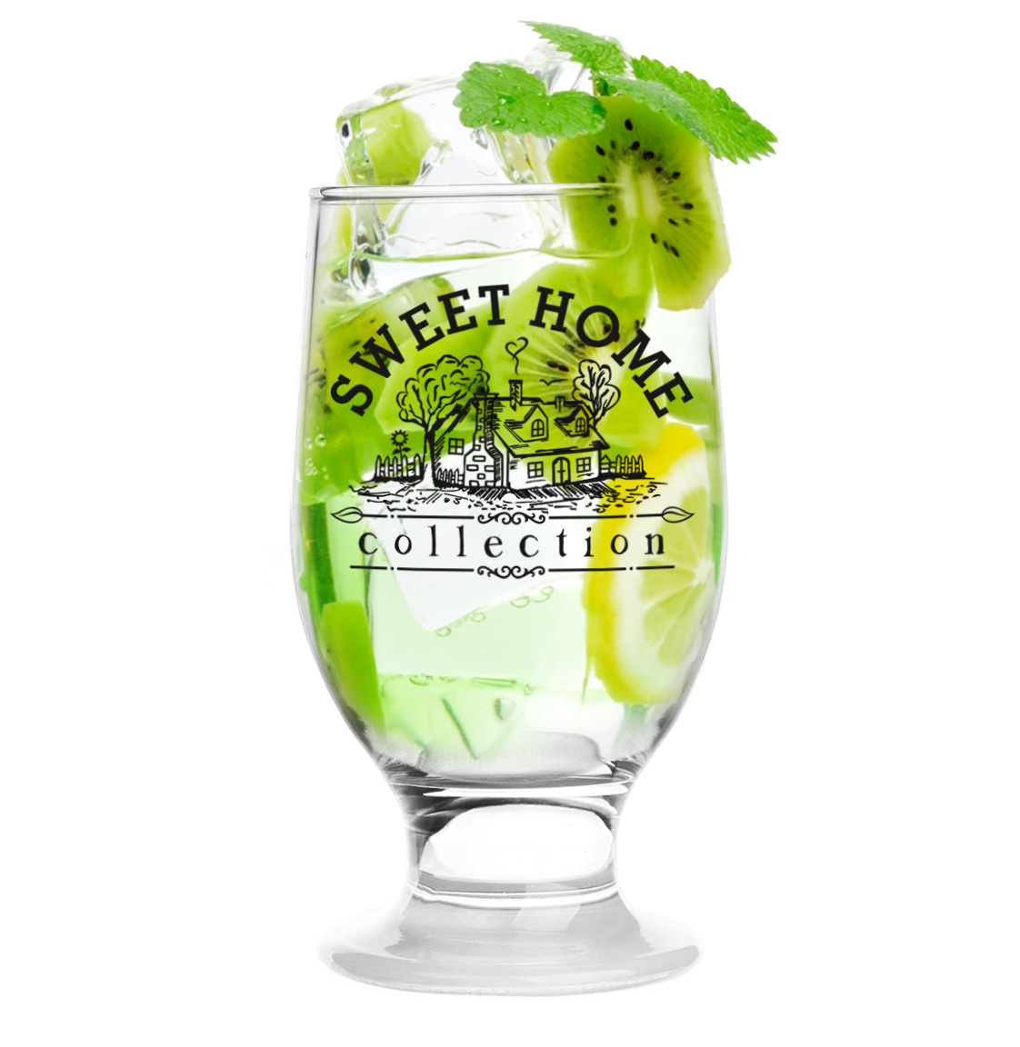 

Szklanka na nóżce do soku drinków 270ml Sweet Home