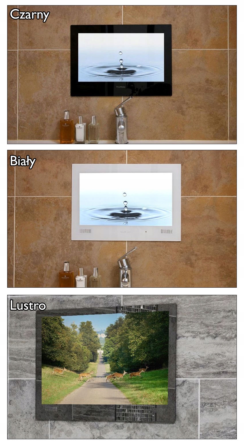PV телевизор для ванной комнаты водонепроницаемый 19  IP65 TV Type LED