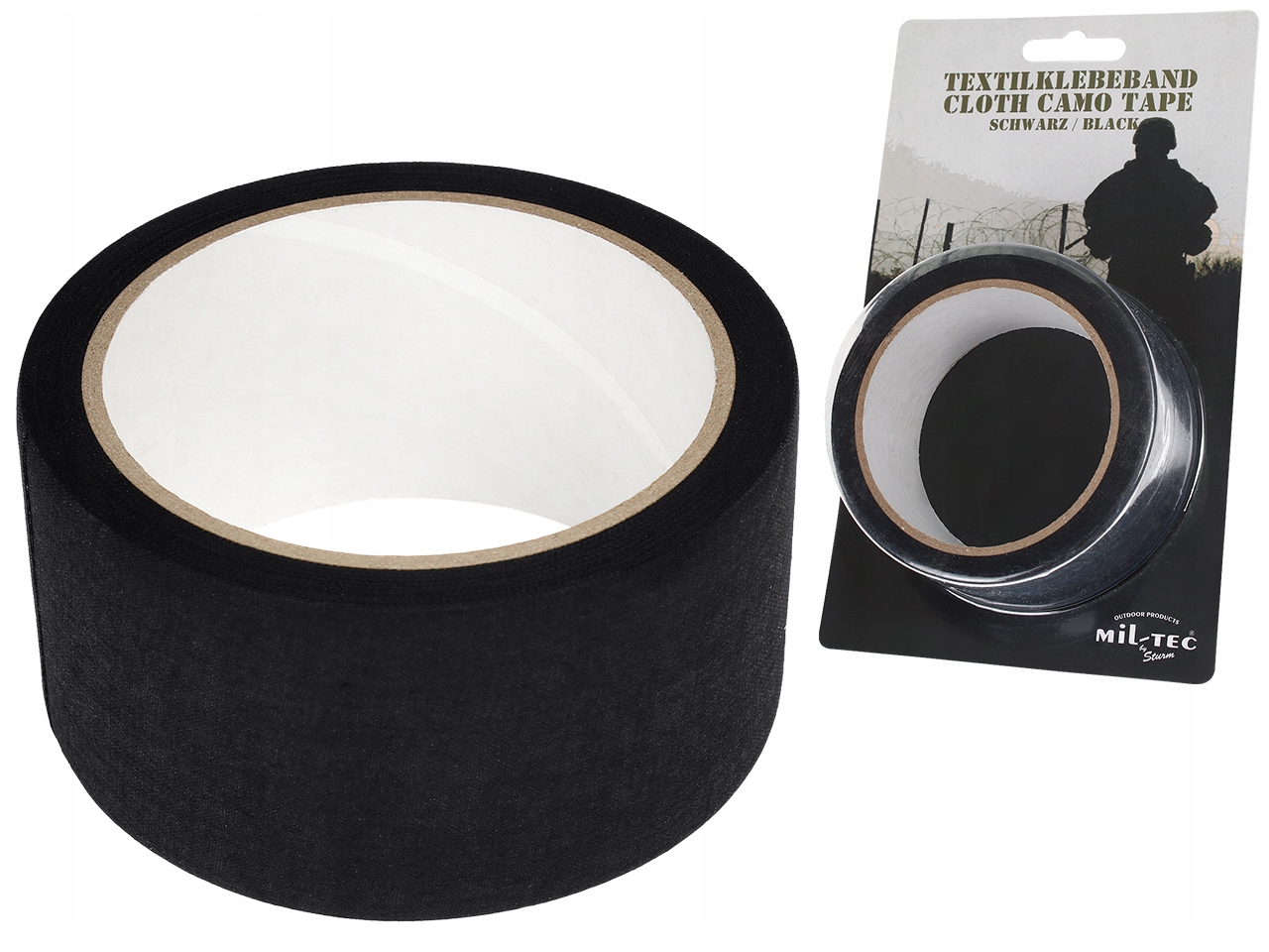 Mil-Tec 50mmx10 M реплика камуфляж клейкая лента черный