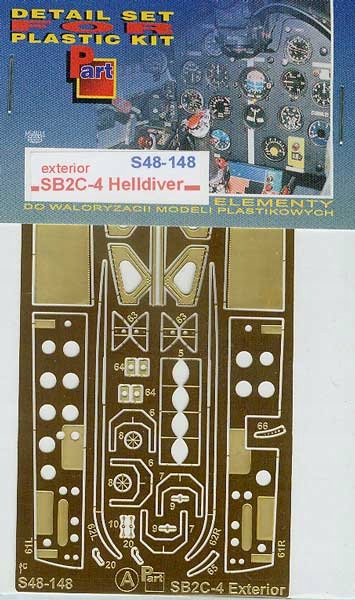 Part S48-148 1/48 SB2C-4 Helldiver vnější díly