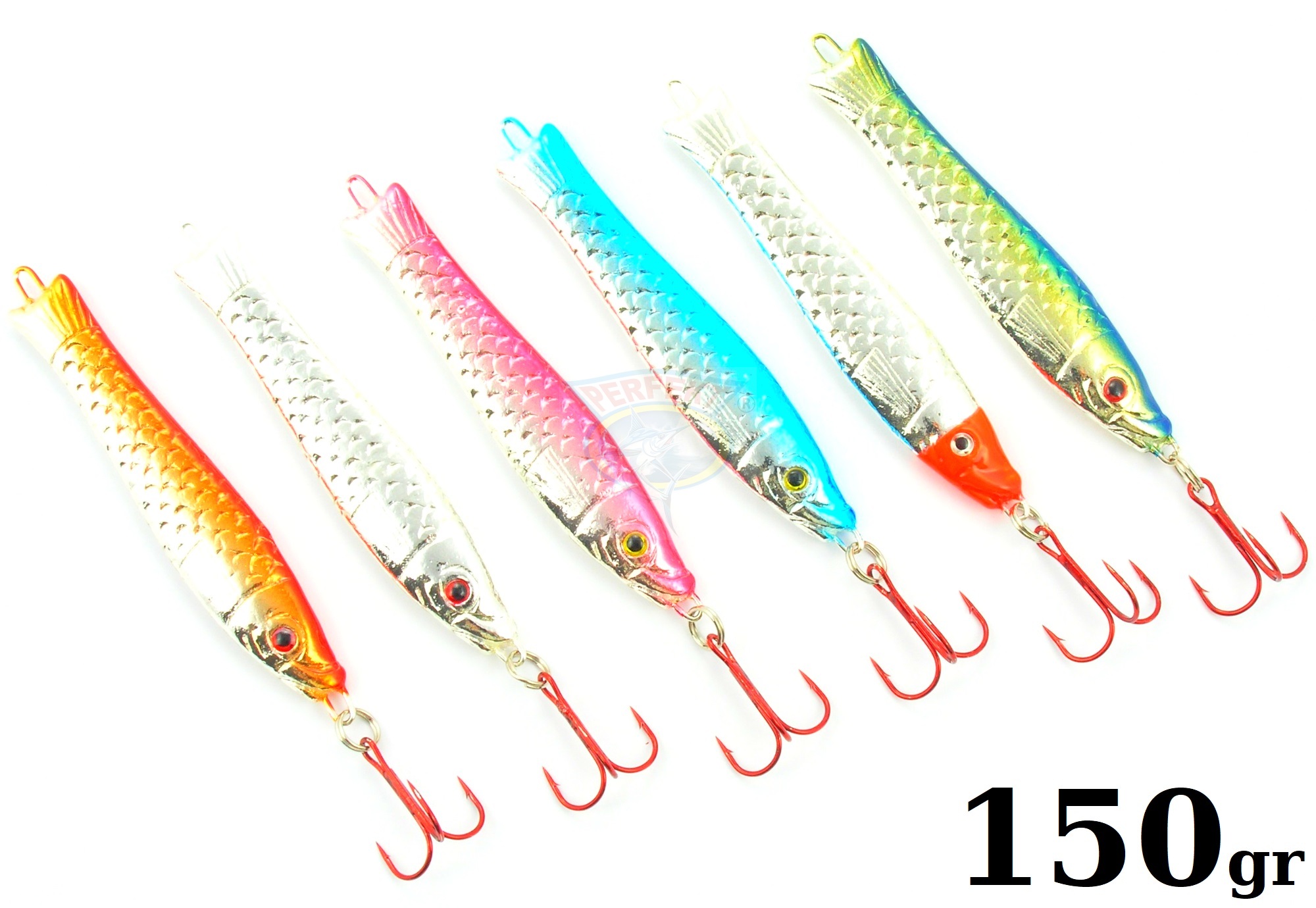 6 x Treska Pilker Conchis Luska 150 gr Eye 3D