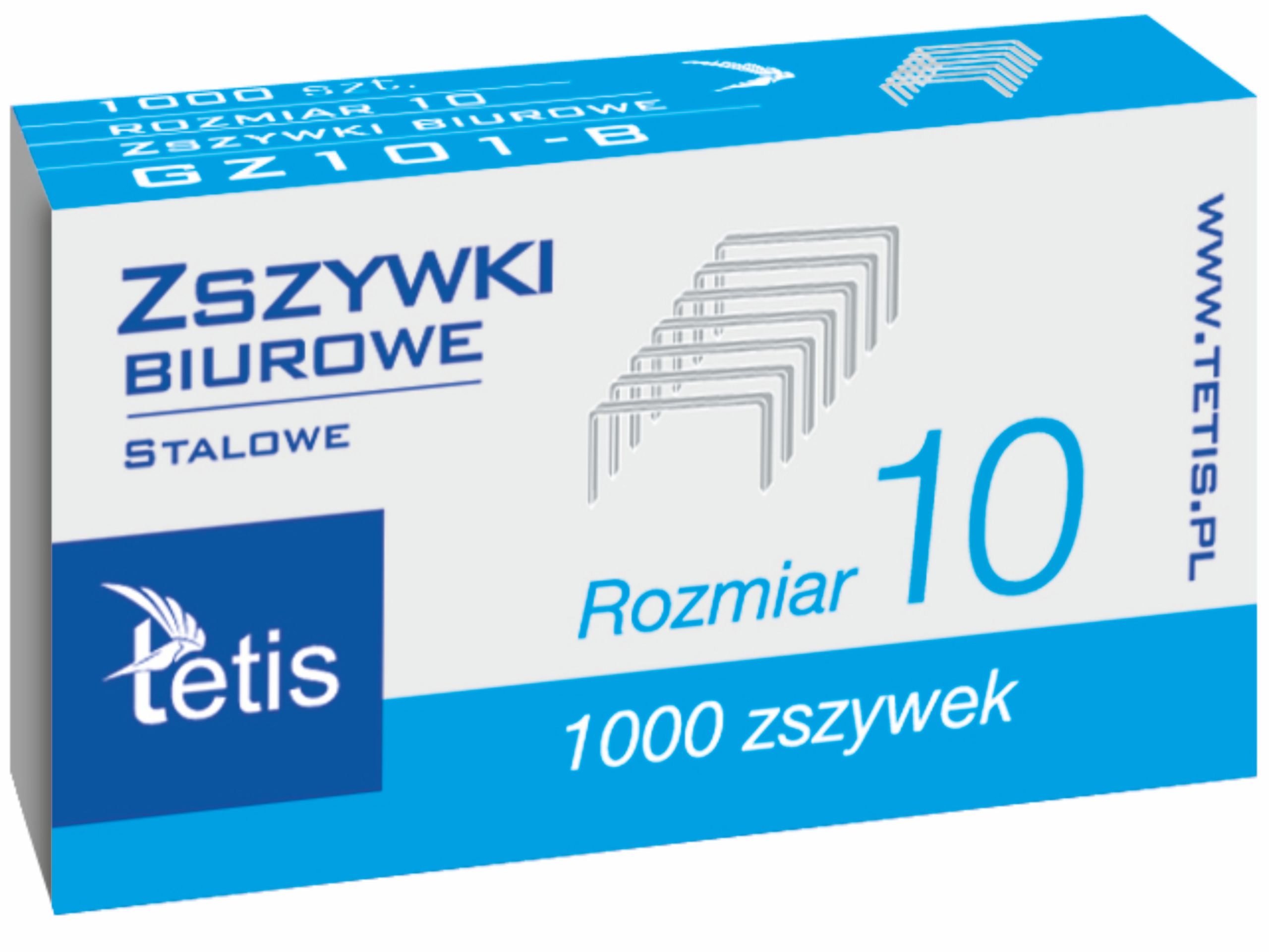 

Zszywki biurowe małe 10 Tetis GZ101-B 1000 sztuk