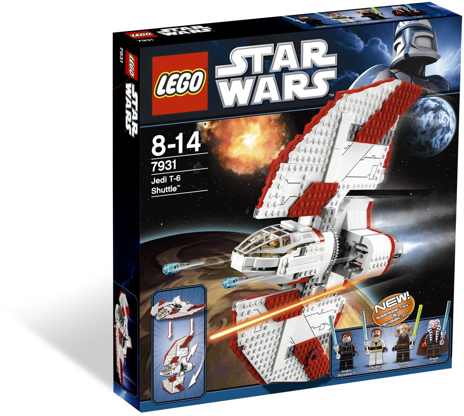 Klocki Lego Star Wars Zestaw T-6 Jedi Shuttle 7931