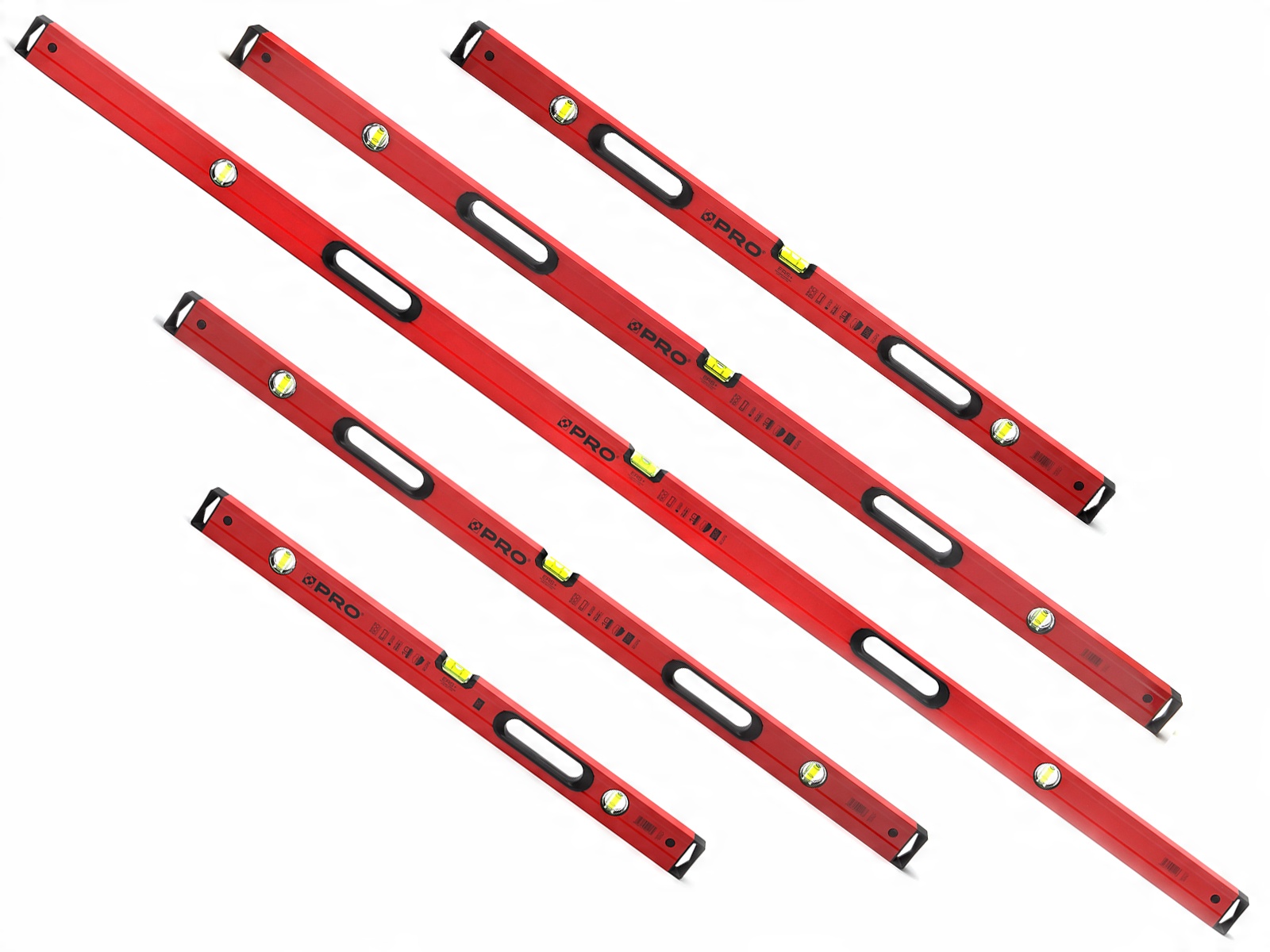 

Zestaw 5szt Poziomica Pro 80cm - 250cm 2 Uchwyty