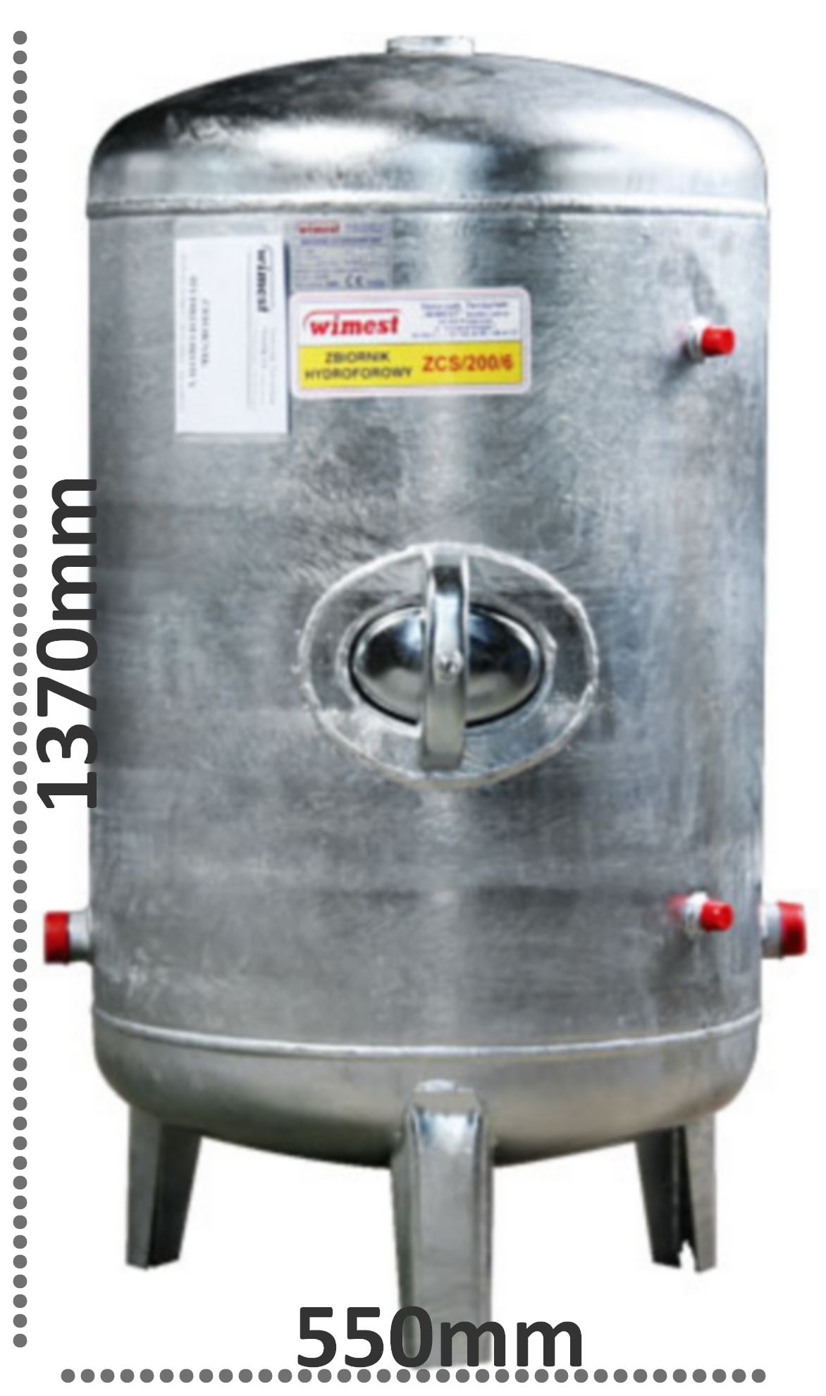 Pompa AJ50/60 ZBIORNIK OCYNKOWANY WIMEST 300L OSP. Kod producenta BG-AJ50/60-OSP-ZW300L