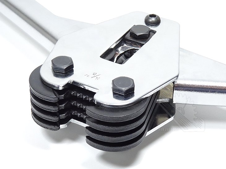 Kleszcze zaciskowe S-16 zaciskacz taśm PP 16mm bandownica zapinki blaszane Kod producenta ZZT-TRAK-KLESZCZE S-16