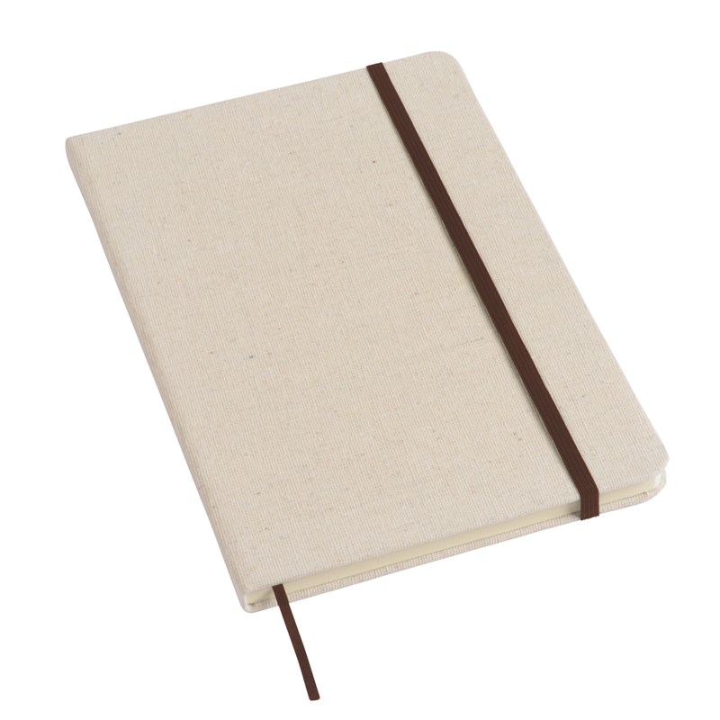 Notes Notatnik A5 W Linię Z Gumką Pokryty Płótnem