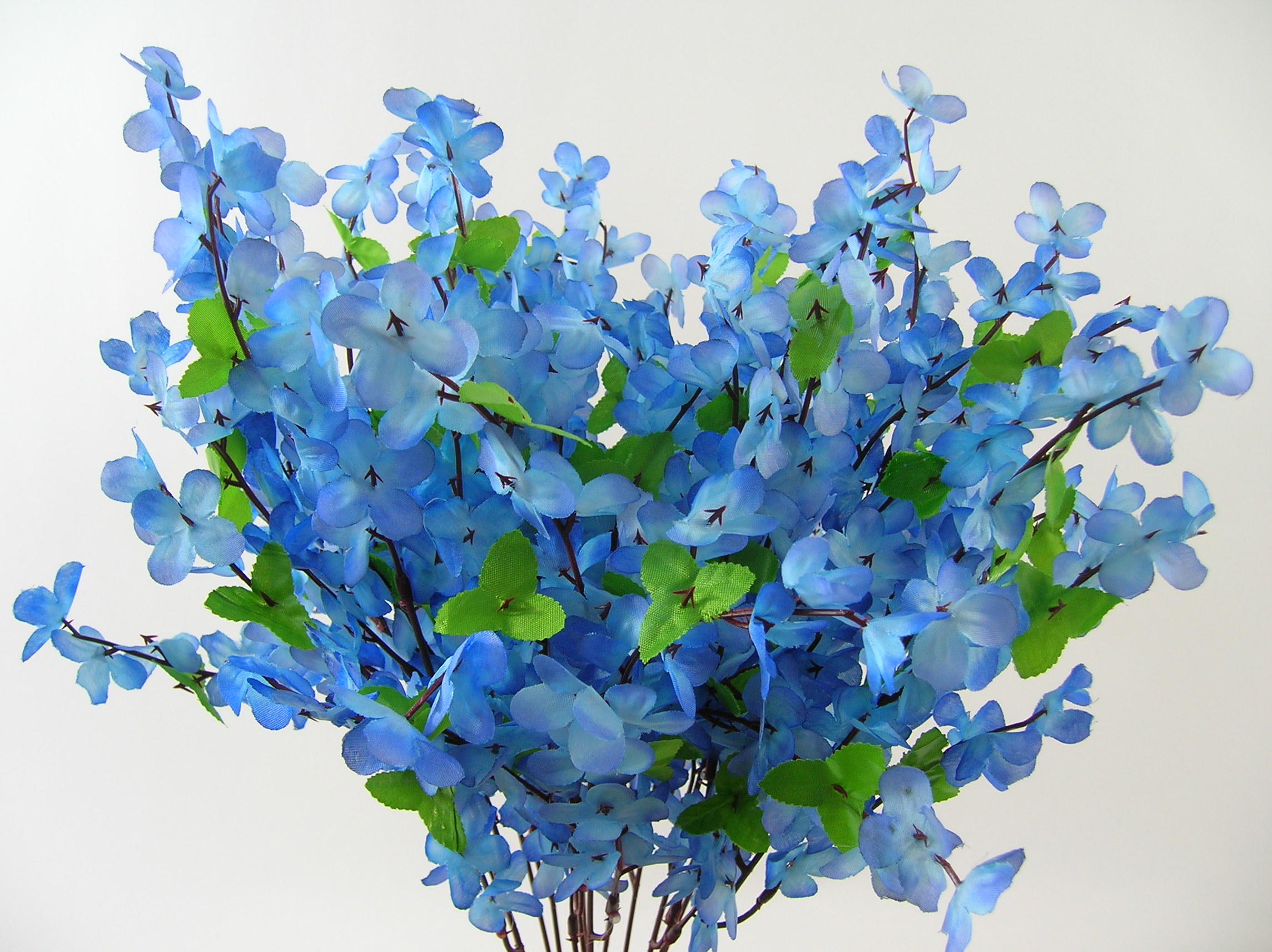 SZTUCZNE KWIATY FORSYCJA NIEBIESKA GAŁĄZKA Wysokość maksymalna 53 cm