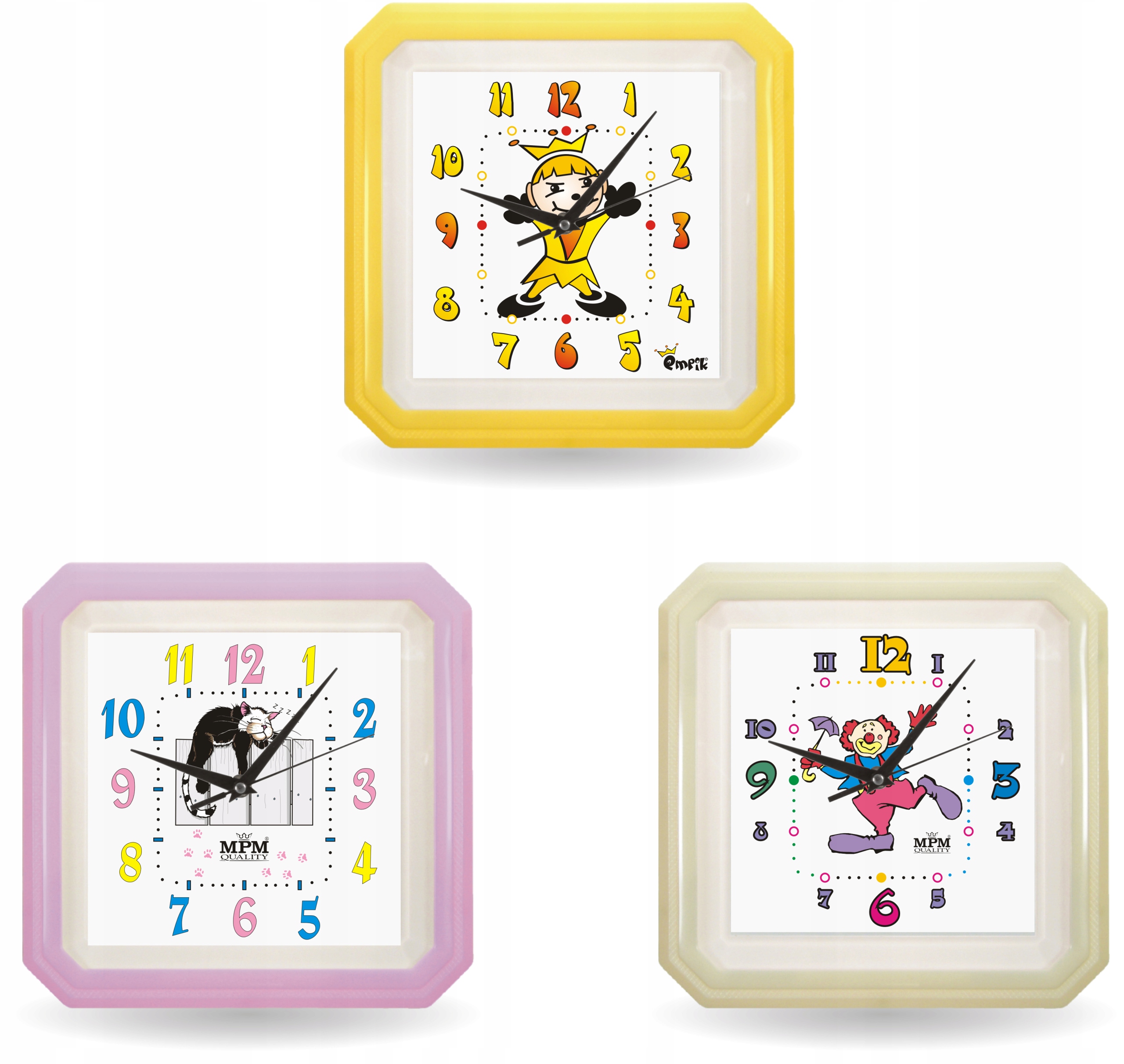 Zegar ścienny dziecięcy, MECH. PŁYNĄCY!! 2418.00 Marka inna