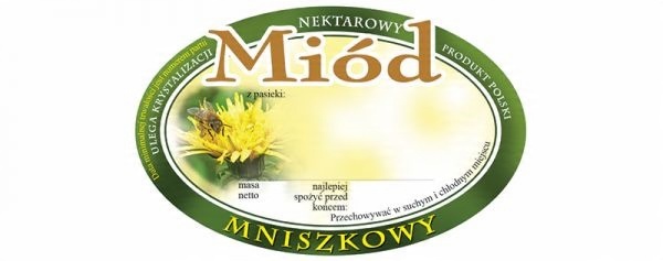 

Etykiety Owalne Samoprzylepne 100 szt Mniszkowy
