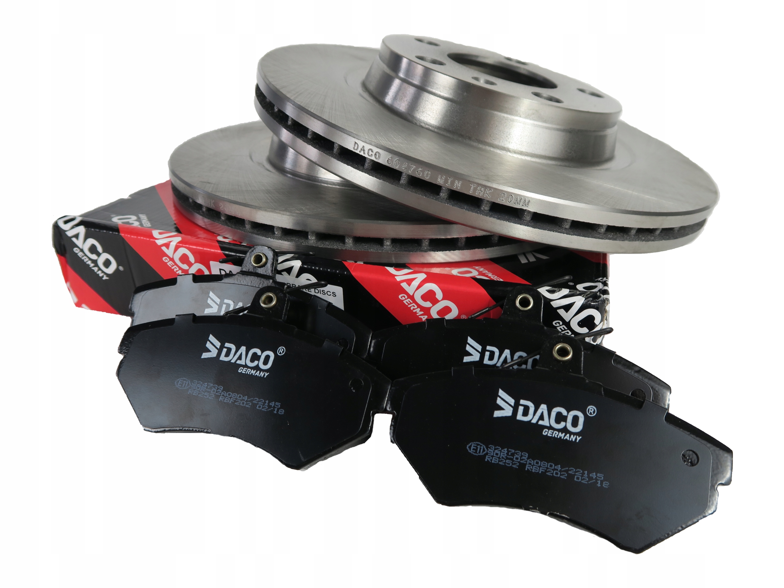 Диски + колодки передні VW POLO 9N (2001-09) 256 мм