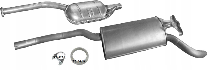 TŁUMIKI DO MERCEDES W203 c180 c200 c230 KOMPLET !!