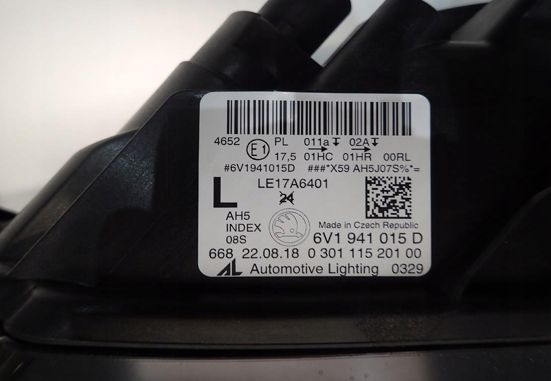 light front front left SKODA FABIA III LIFT 18