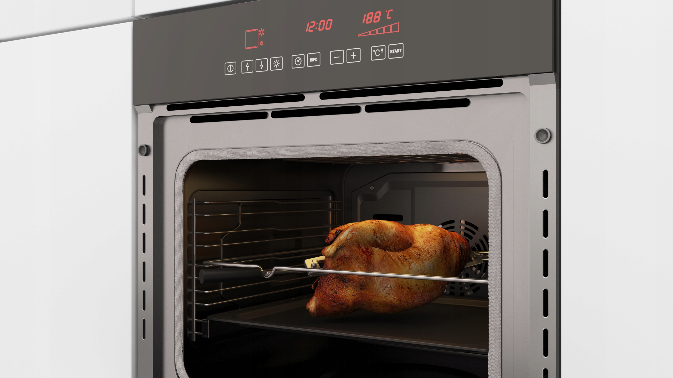 SOLGAZ EKO PIEKARNIK SP-67P Sterowanie panel dotykowy