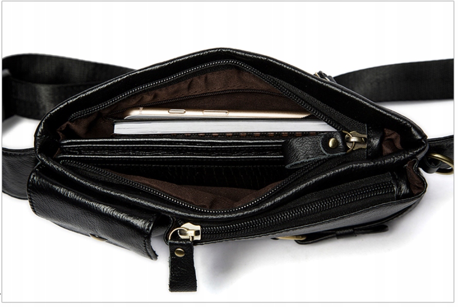 Męska nerka saszetka elegancka Vintage skóra Kod producenta G34