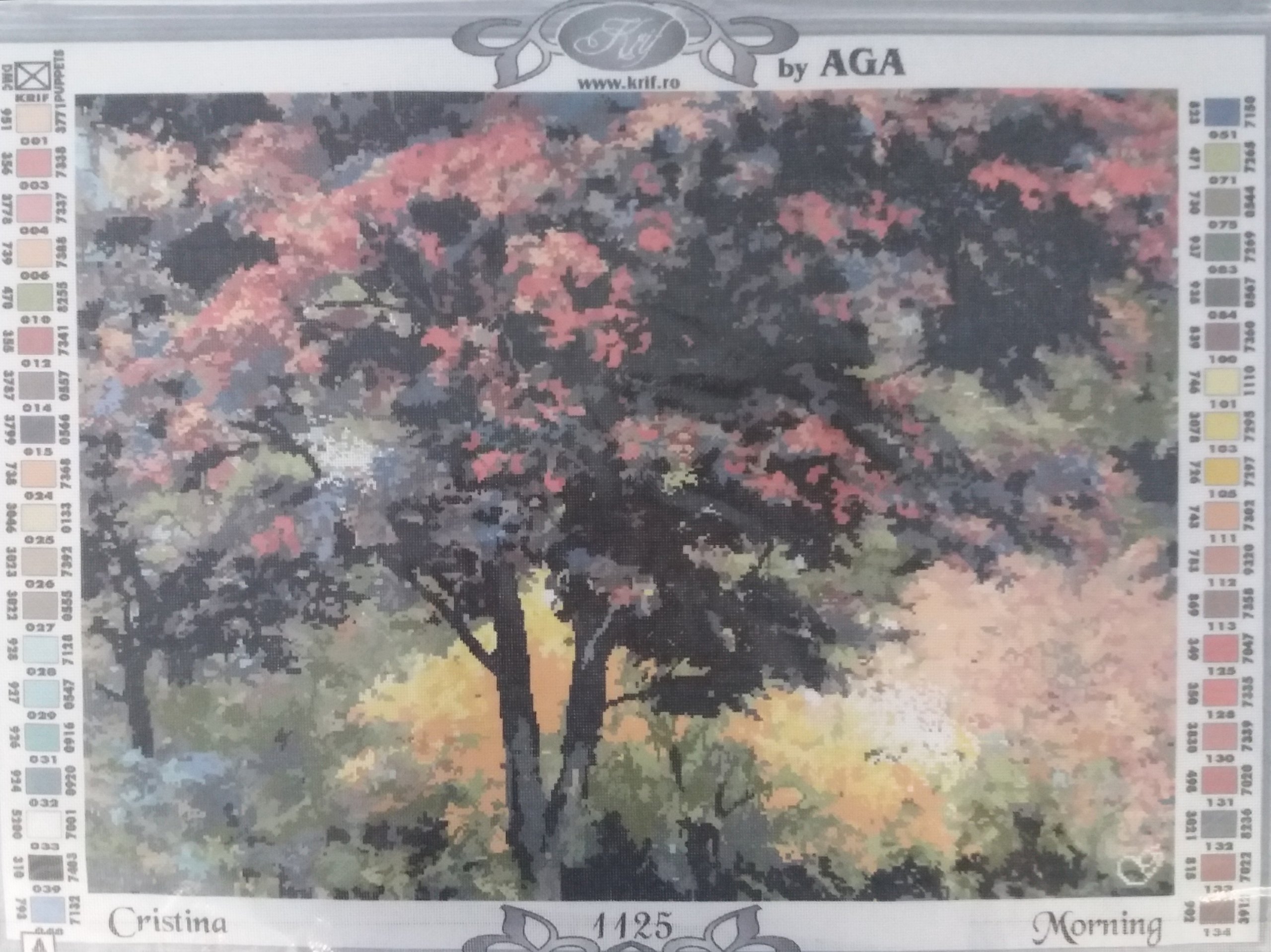 Kanwa Haft Krzyżykowy 36x26 Poranek