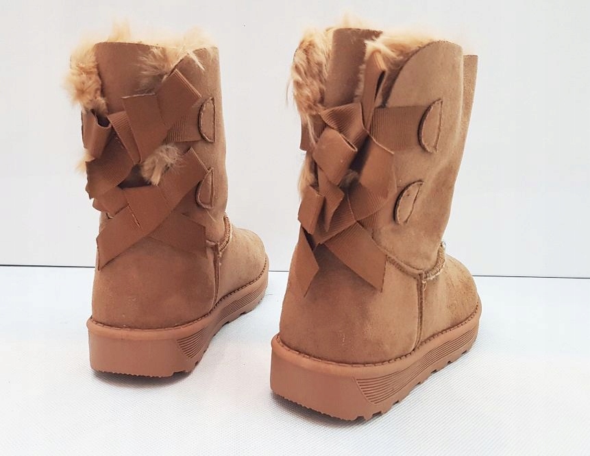 BRĄZOWE ESKIMOSKI ŚNIEGOWCE EMU MUKLUKI BOTKI 37 Oryginalne opakowanie producenta pudełko
